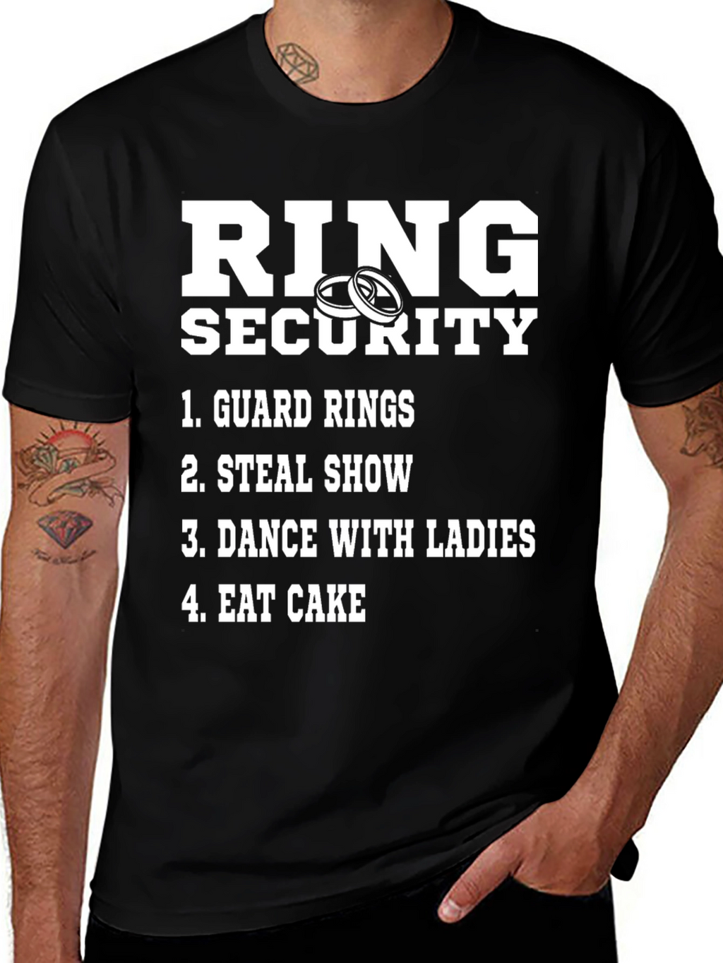 Ring Security Graphic T-Shirt - Wedding Humor Tee