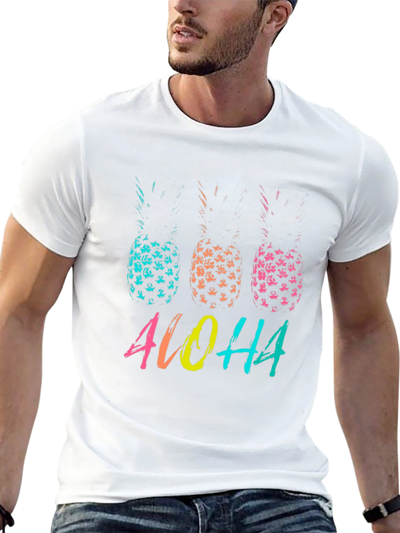 Aloha Pineapple Graphic T-Shirt