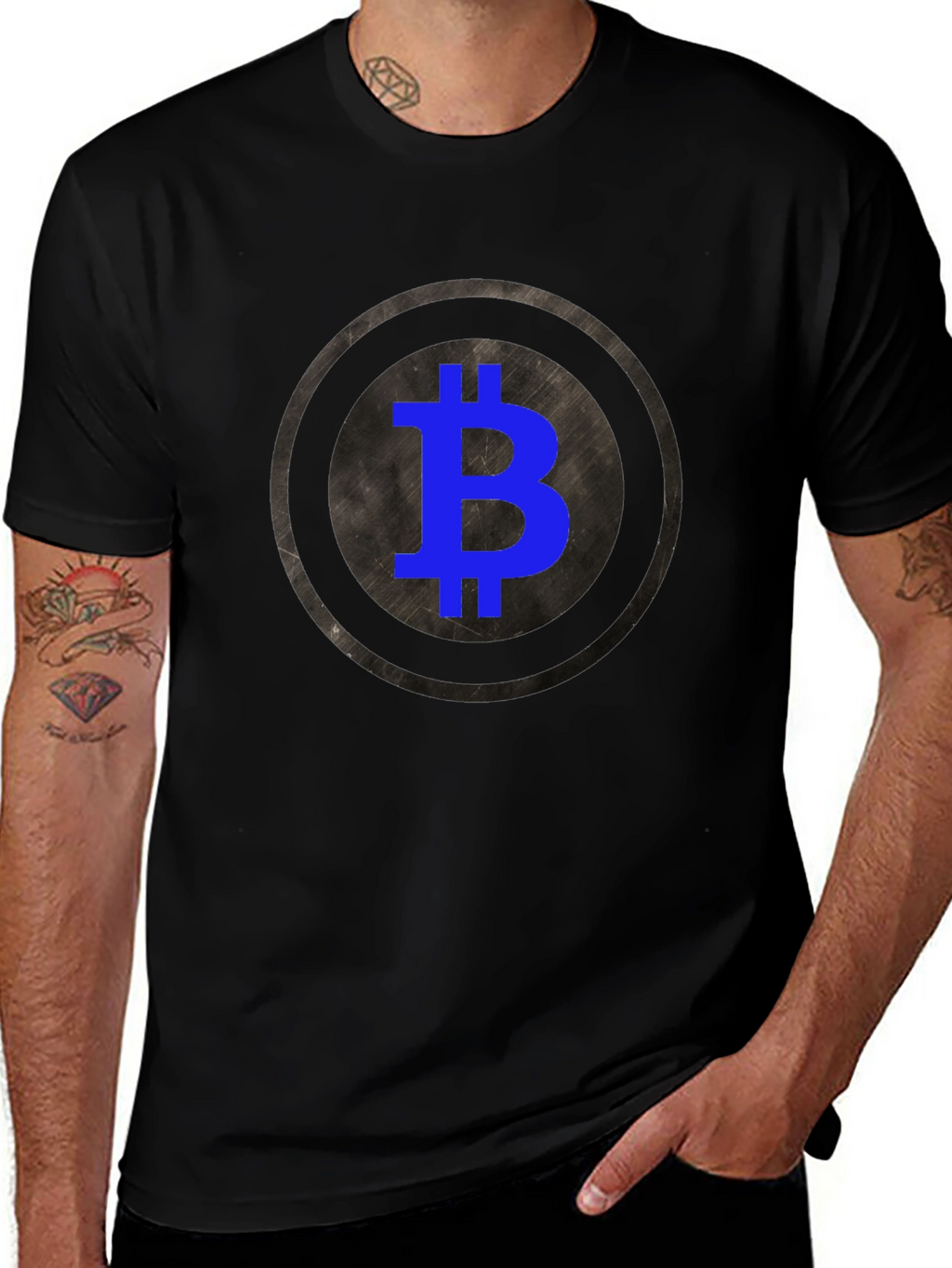 Bitcoin Crypto T-Shirt - Round Graphic Tee