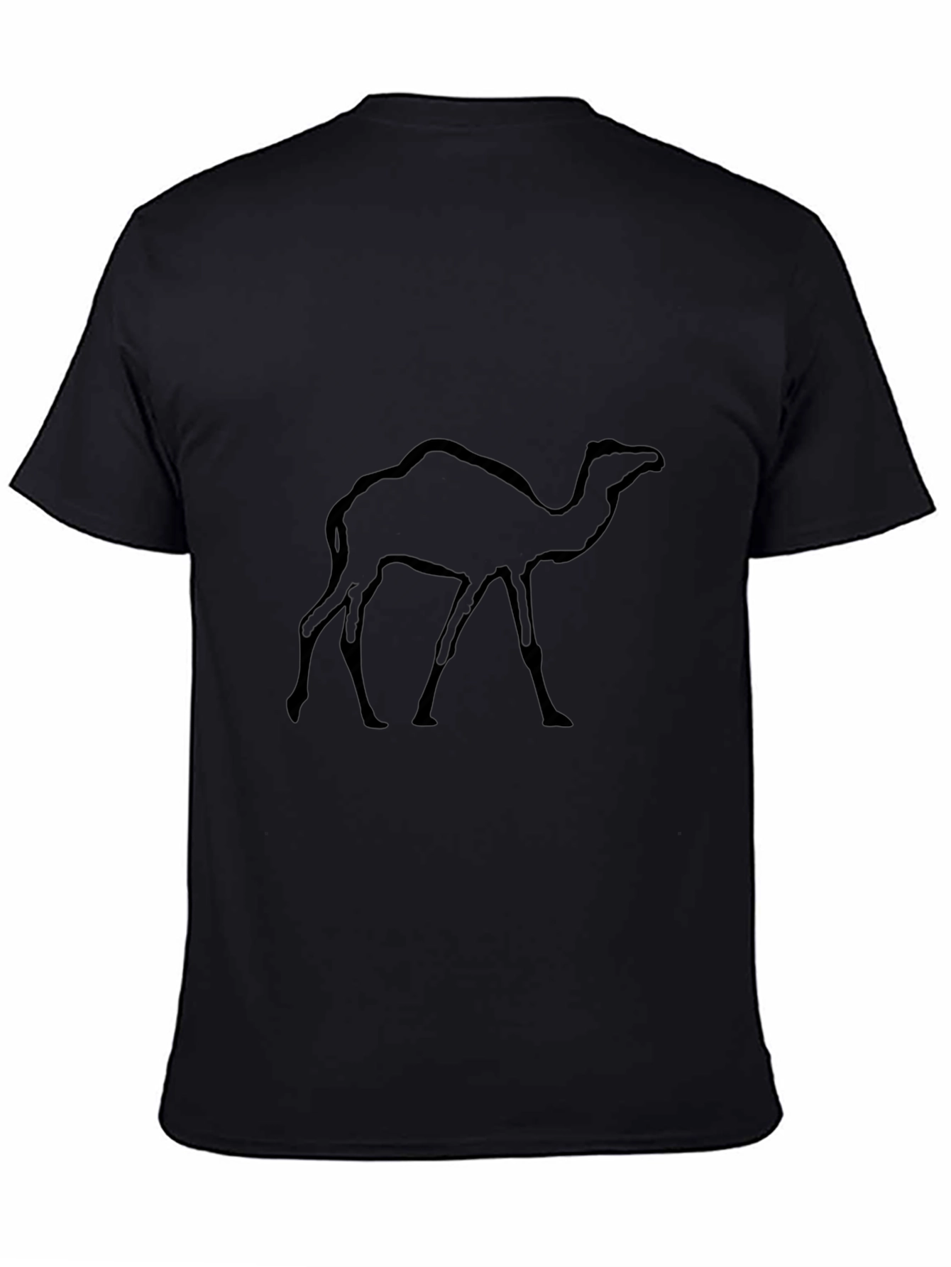 Mens Black Camel Graphic T-Shirt