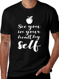 Healthy Self Black T-Shirt