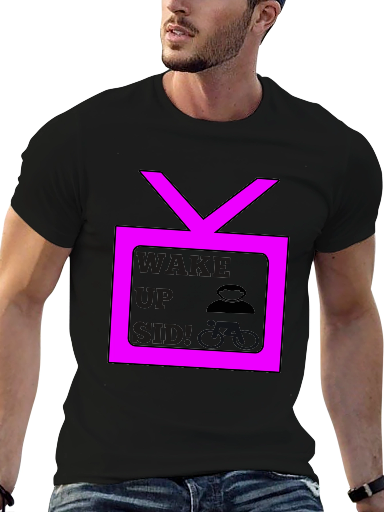 Wake Up Side TV Graphic Tee