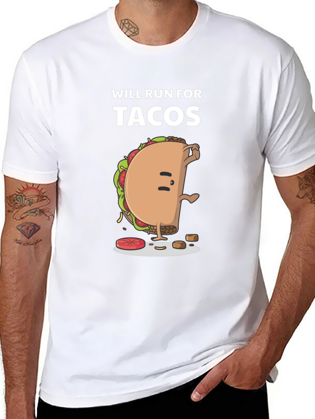 Will Run For Tacos Graphic Tee