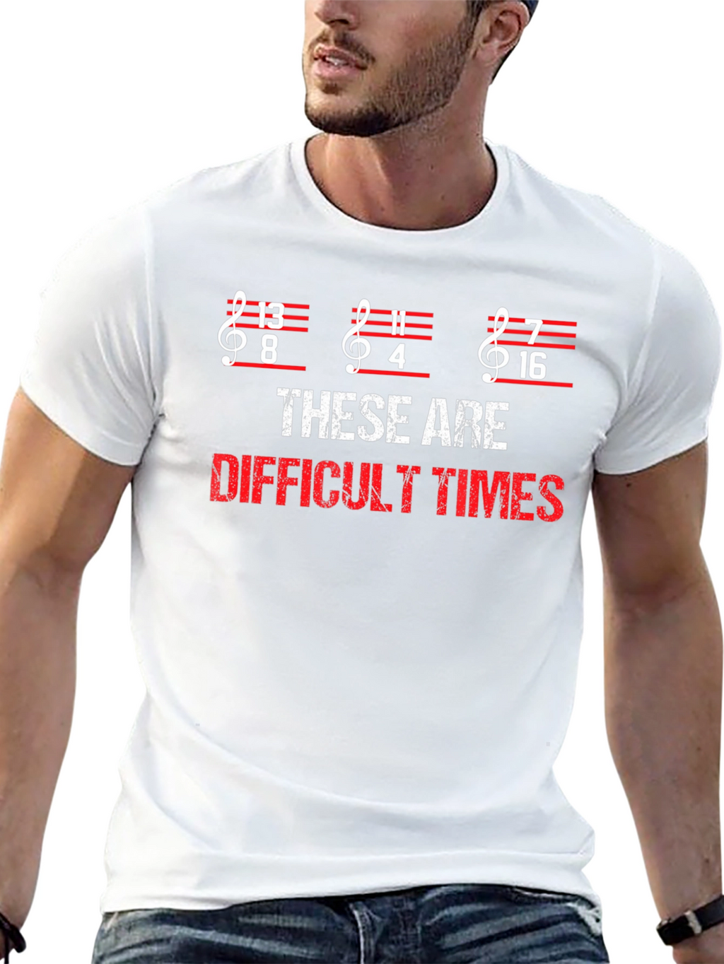 Difficult Times Music Pun T-Shirt