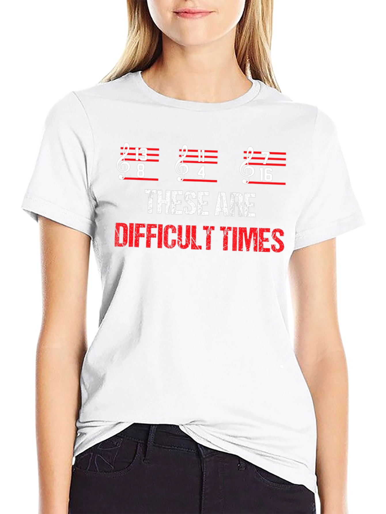 Difficult Times Music Pun T-Shirt