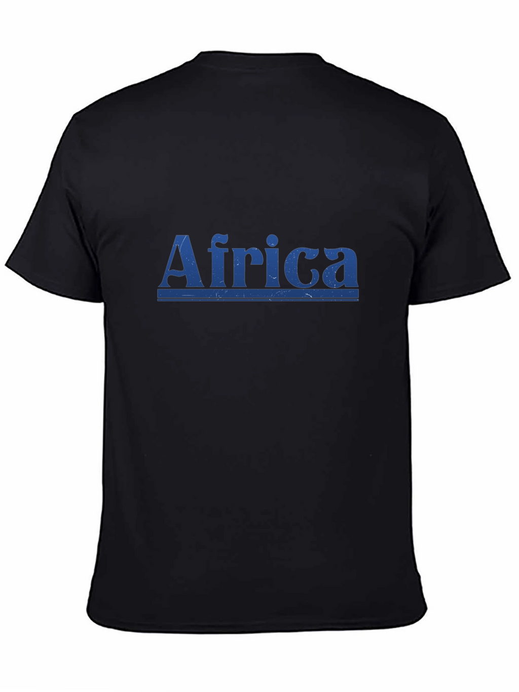 Africa Graphic Print Mens Black T-Shirt