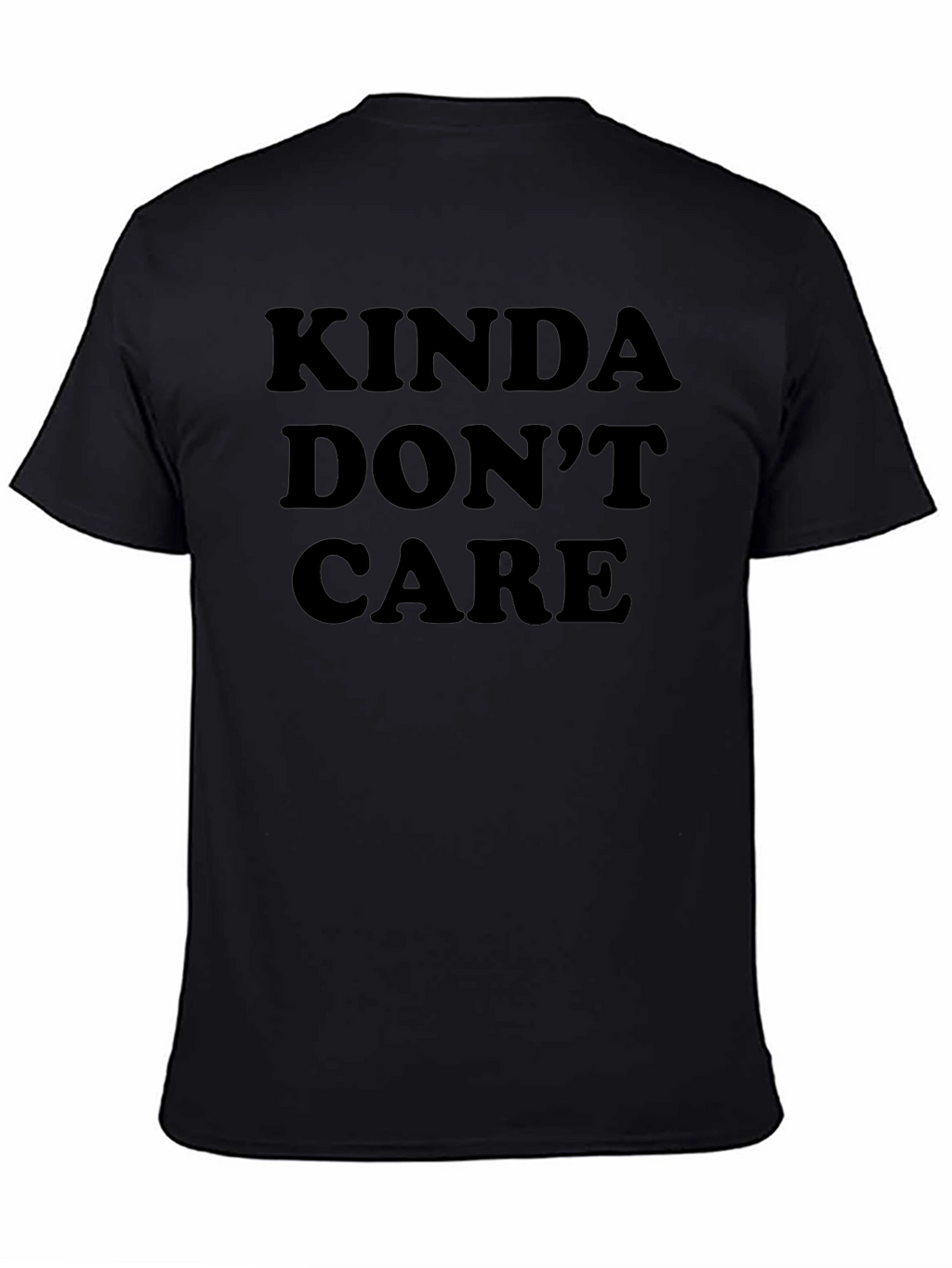 Kinda Dont Care Black Graphic Tee
