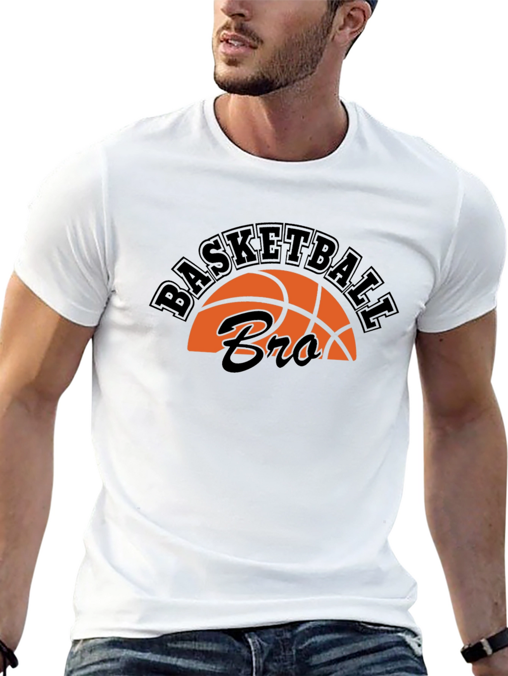 Basketball Bro T-Shirt - Black Graphic Tee
