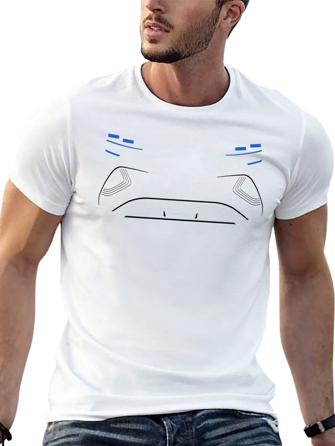 Minimalist Cyberpunk T-Shirt - Black