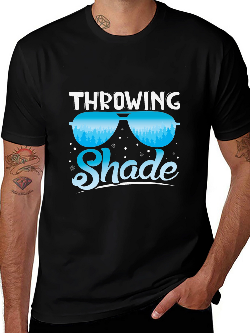 Throwing Shade Winter Sunglasses Tee