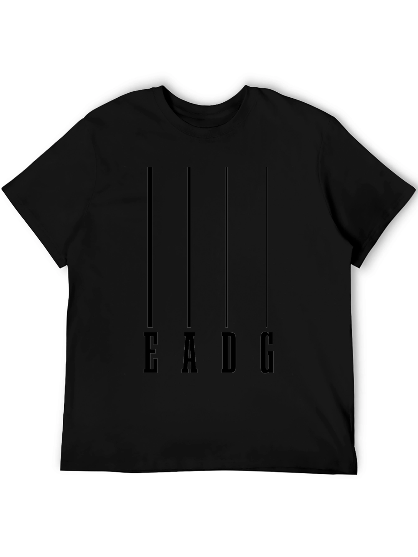 EADG Bass Guitar Tuning Black T-Shirt