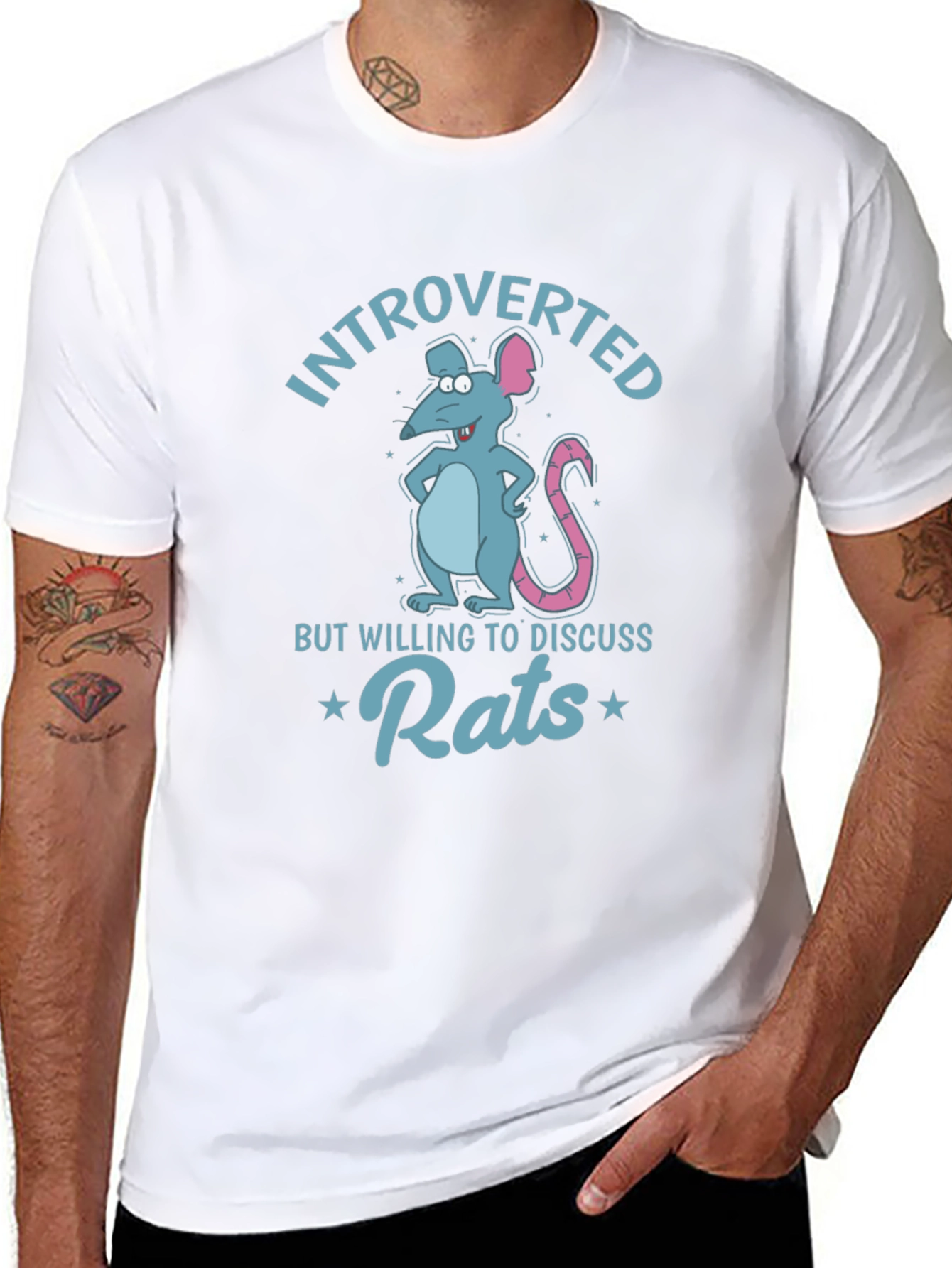 Introverted Rats Graphic Tee - Funny Animal Lover T-Shirt