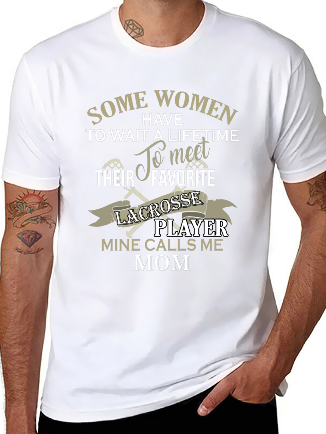 Lacrosse Mom T-Shirt - Some Women Have To Wait
