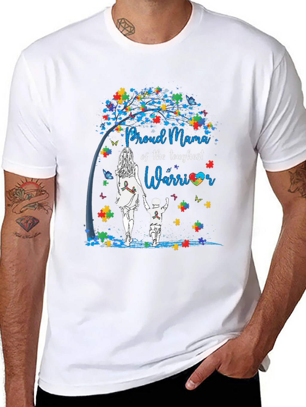 Proud Mama Autism Awareness T-Shirt