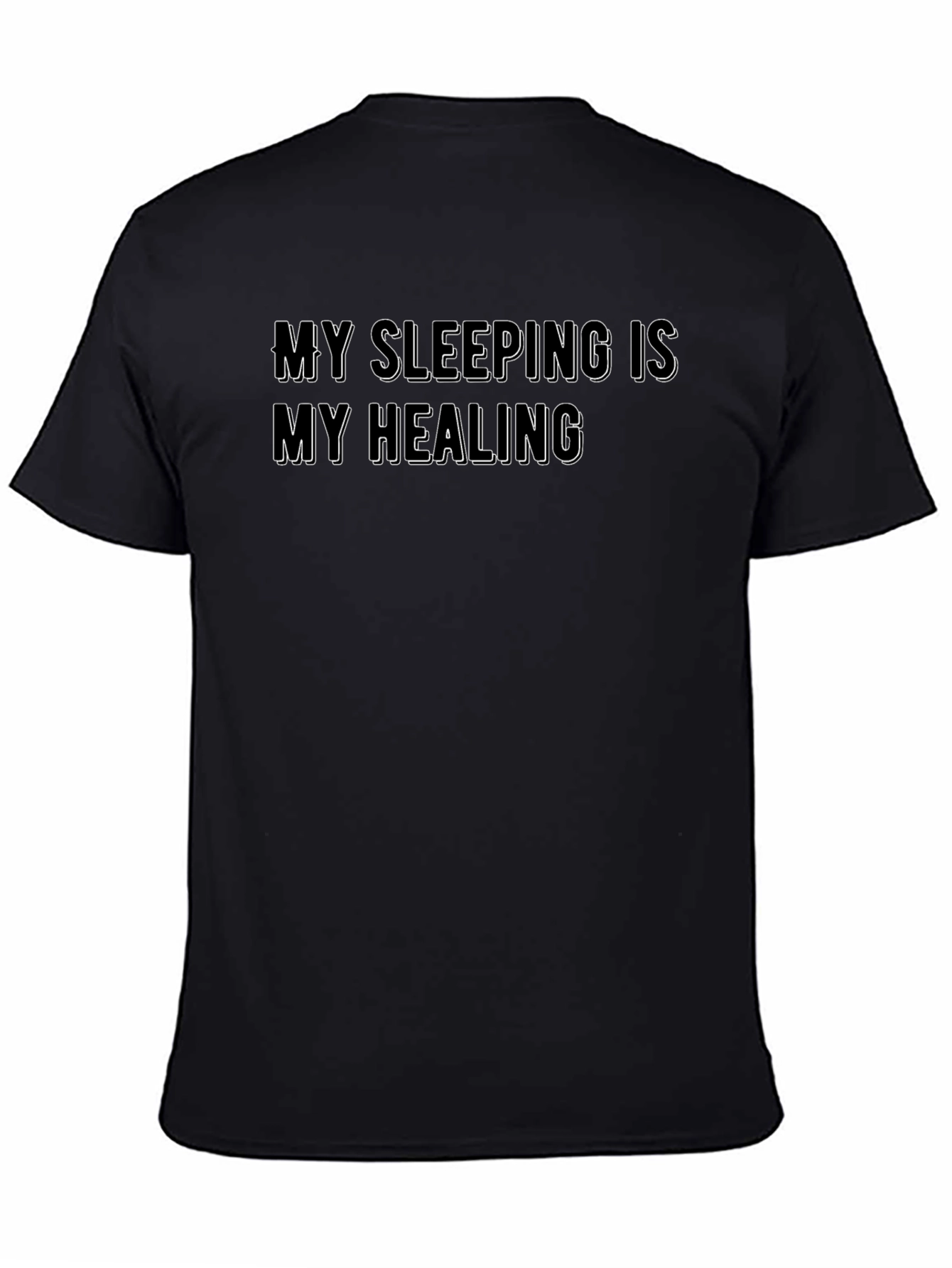 My Sleeping Is My Healing Black T-Shirt