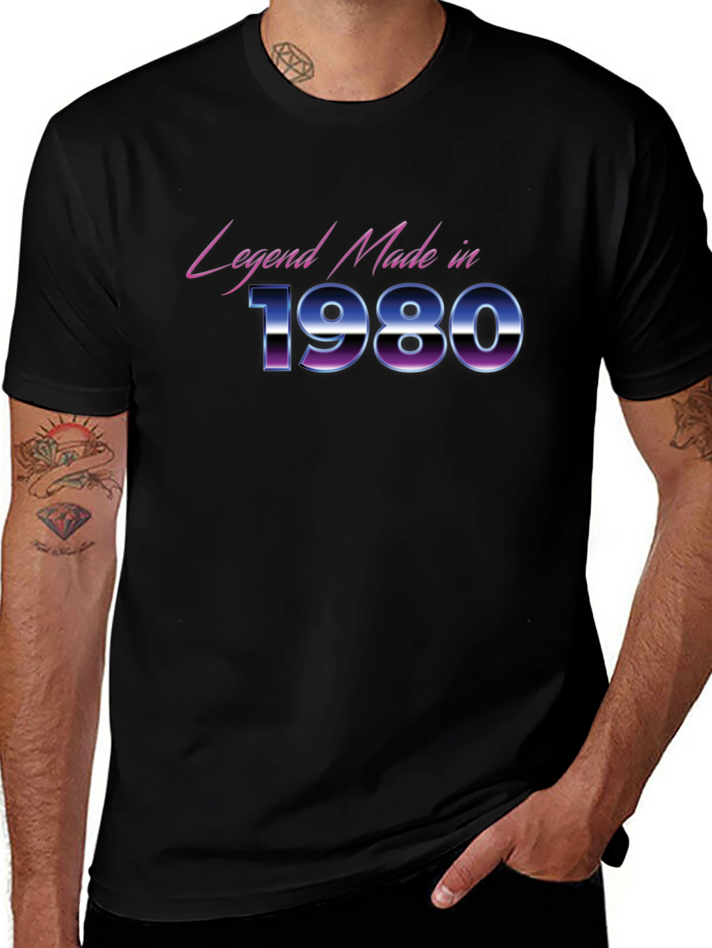 Legend Made in 1980 Black T-Shirt
