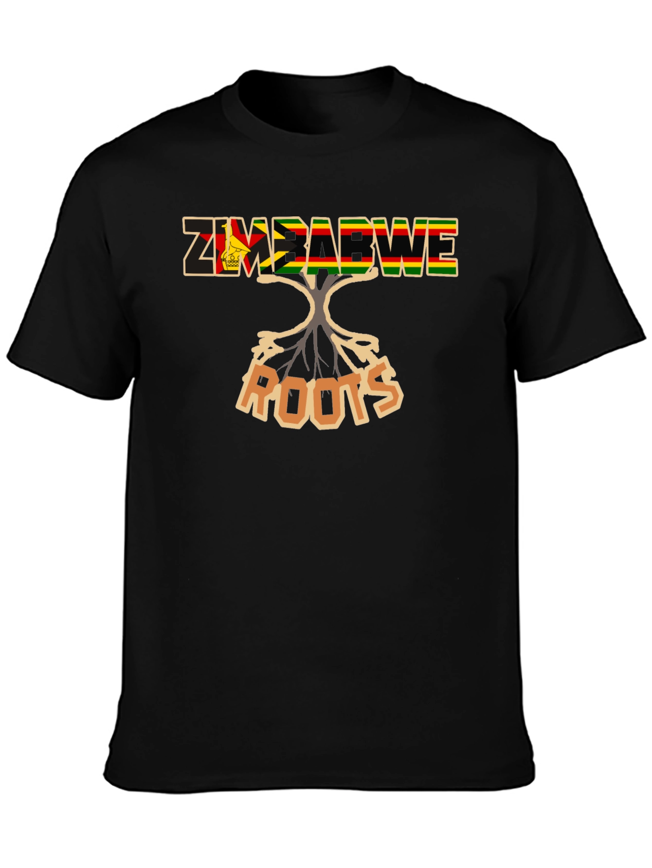 Zimbabwe Roots Black T-Shirt