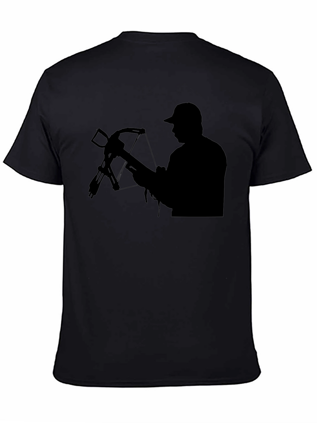 Hunter Crossbow Silhouette T-Shirt - Black Cotton