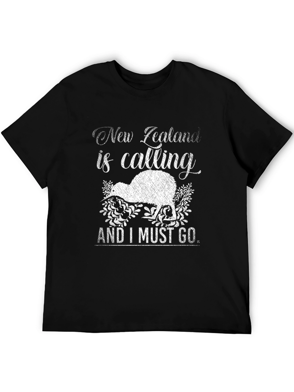 New Zealand Calling Graphic Tee - Kiwi Bird Design