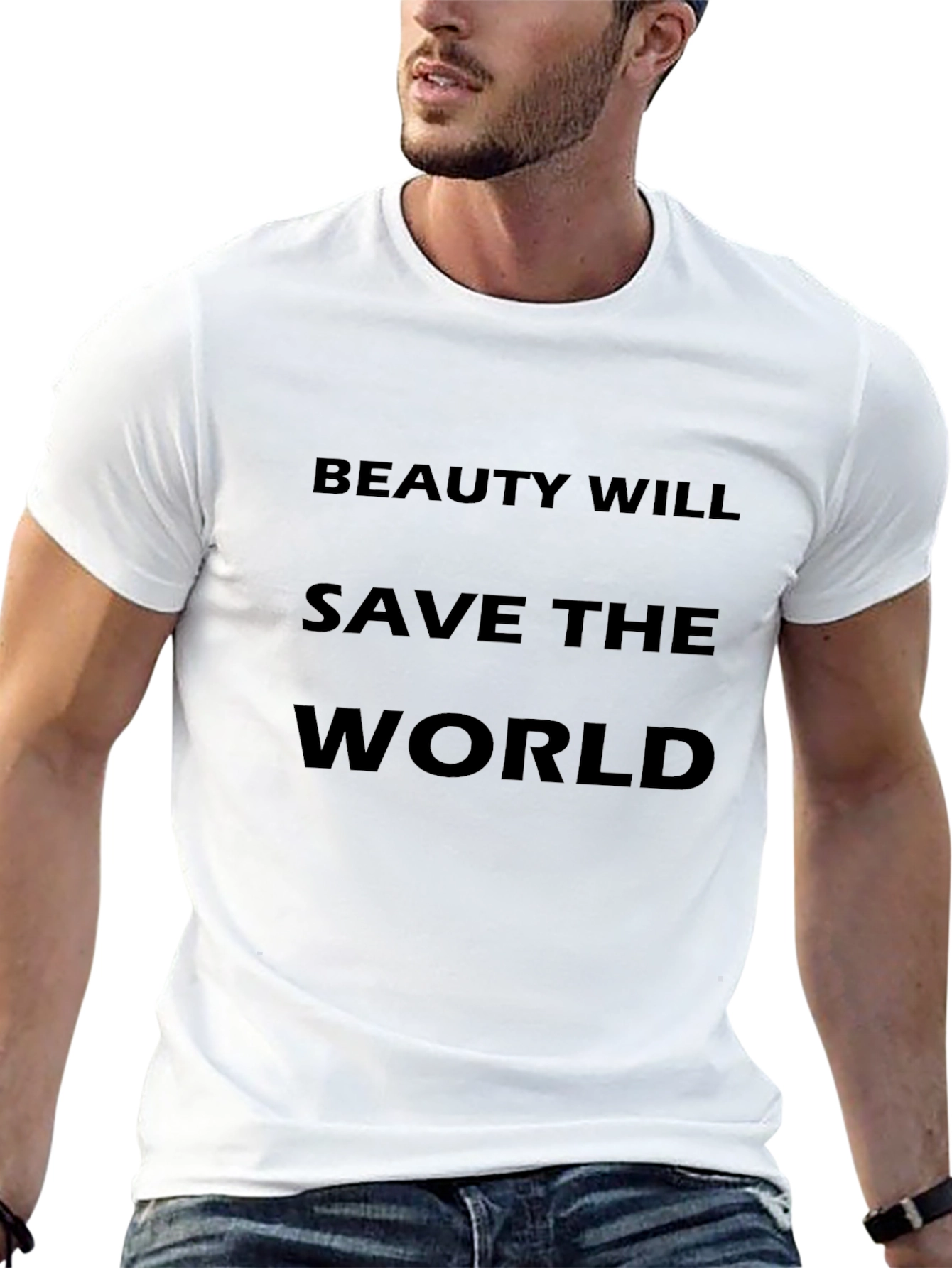Beauty Will Save the World Black T-Shirt