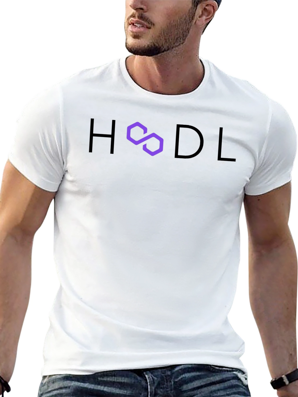 HODL Crypto Tee - Polygon Fan Apparel