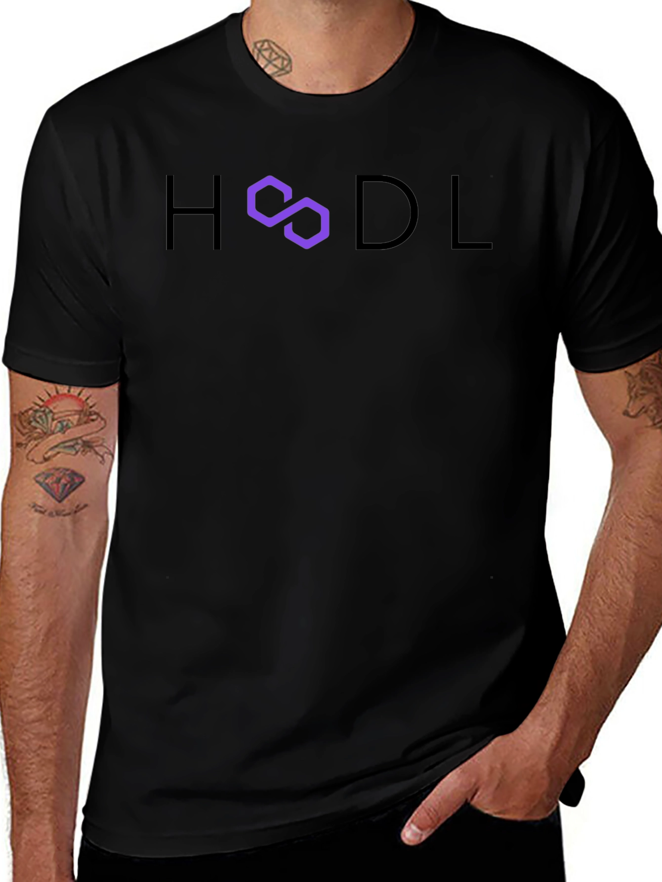 HODL Crypto Tee - Polygon Fan Apparel