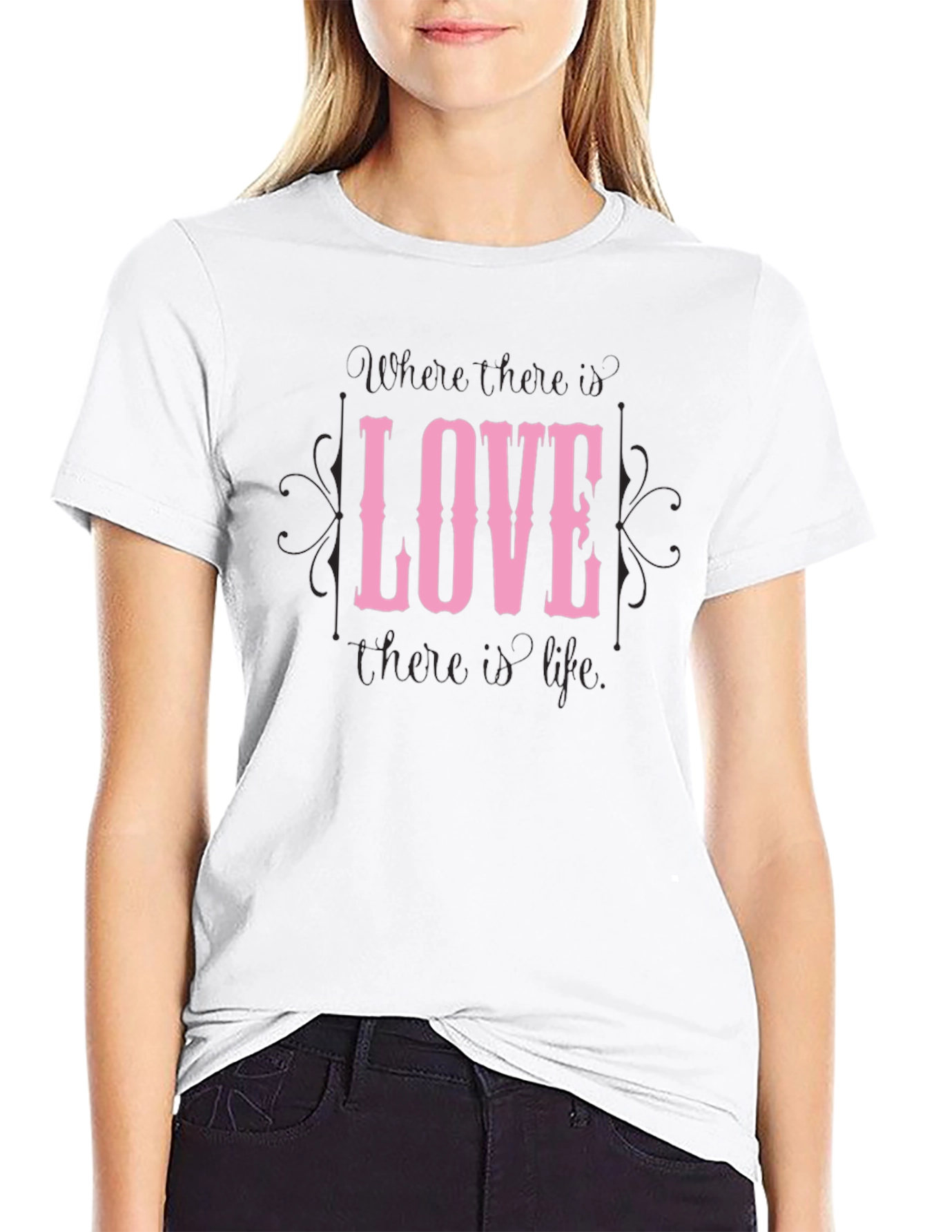 Love Graphic Black T-Shirt