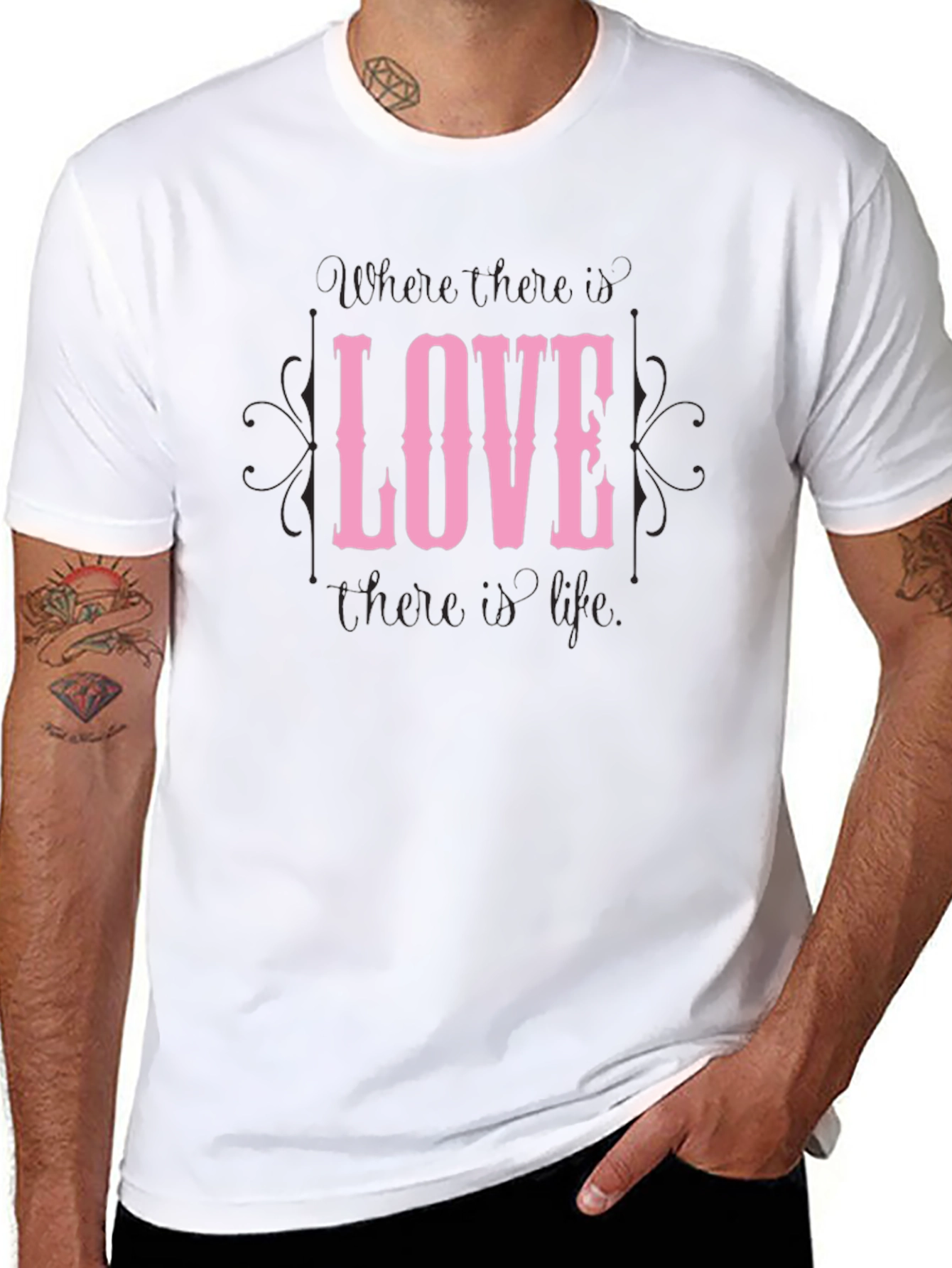 Love Graphic Black T-Shirt