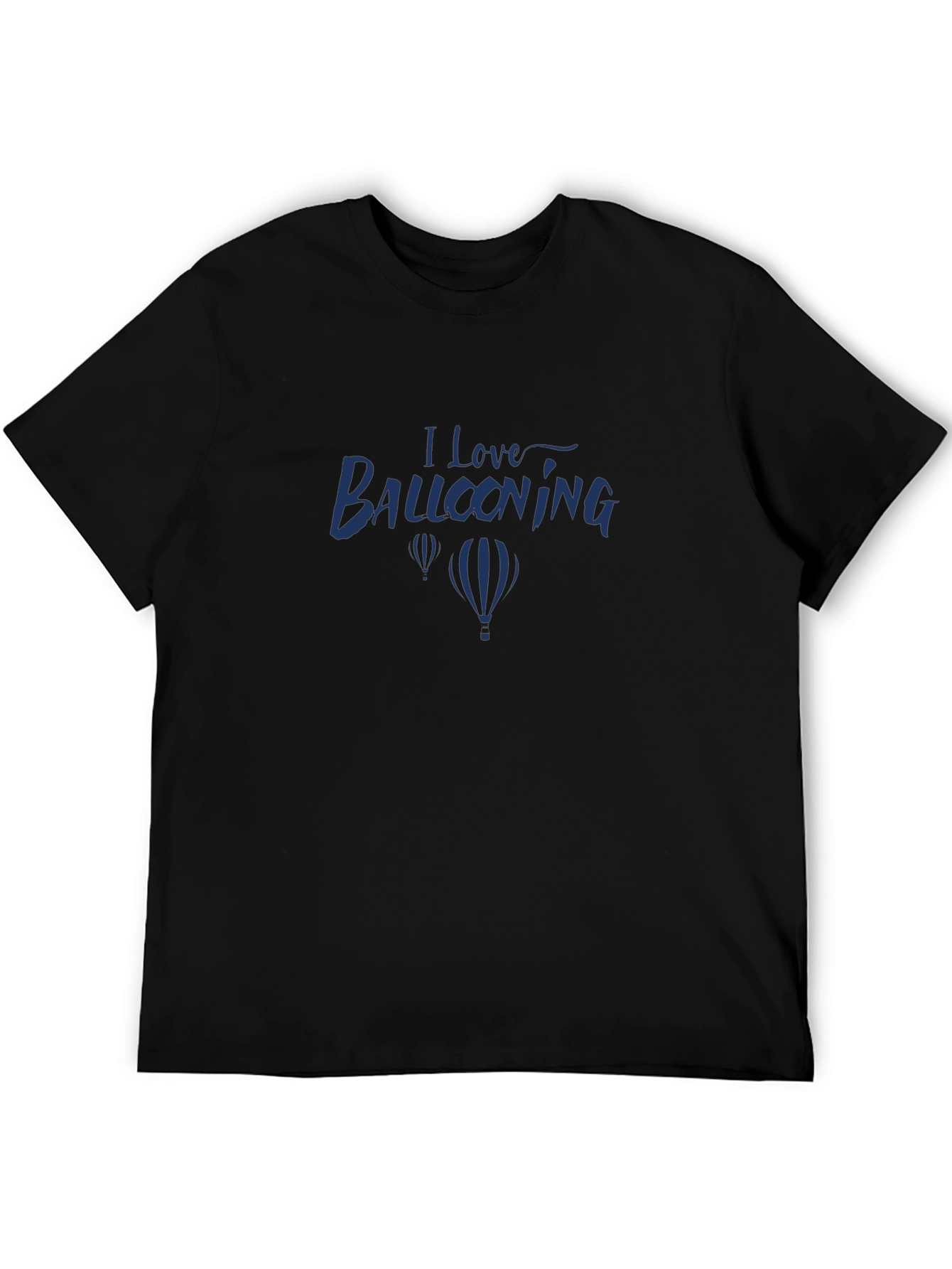 I Love Ballooning Black T-Shirt