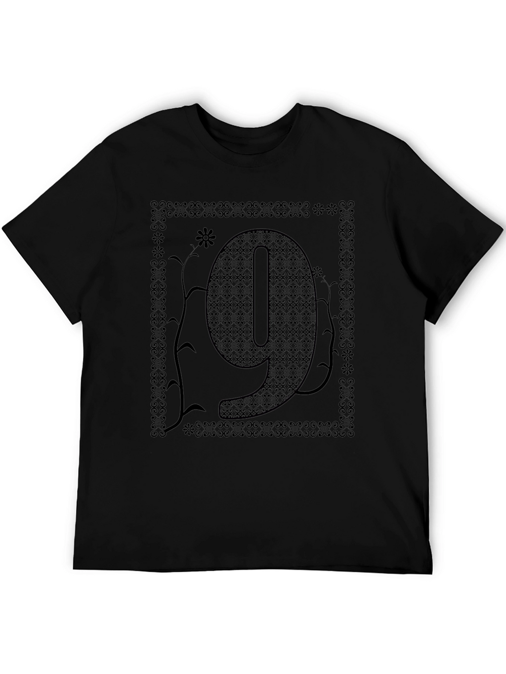Ornate Number 9 Graphic T-Shirt