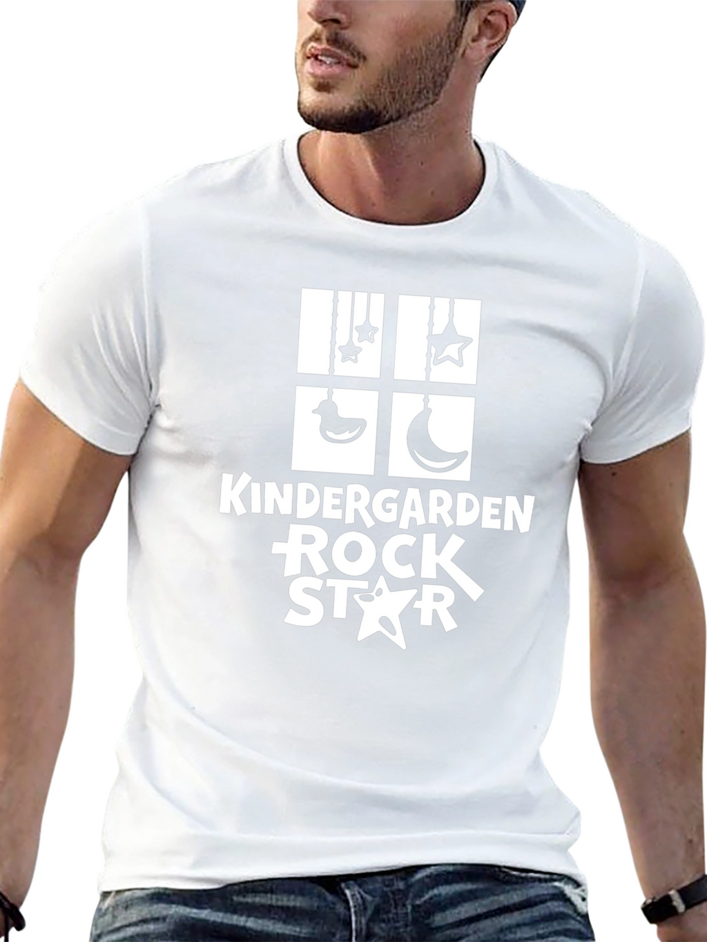 Kindergarten Rock Star Black Graphic Tee