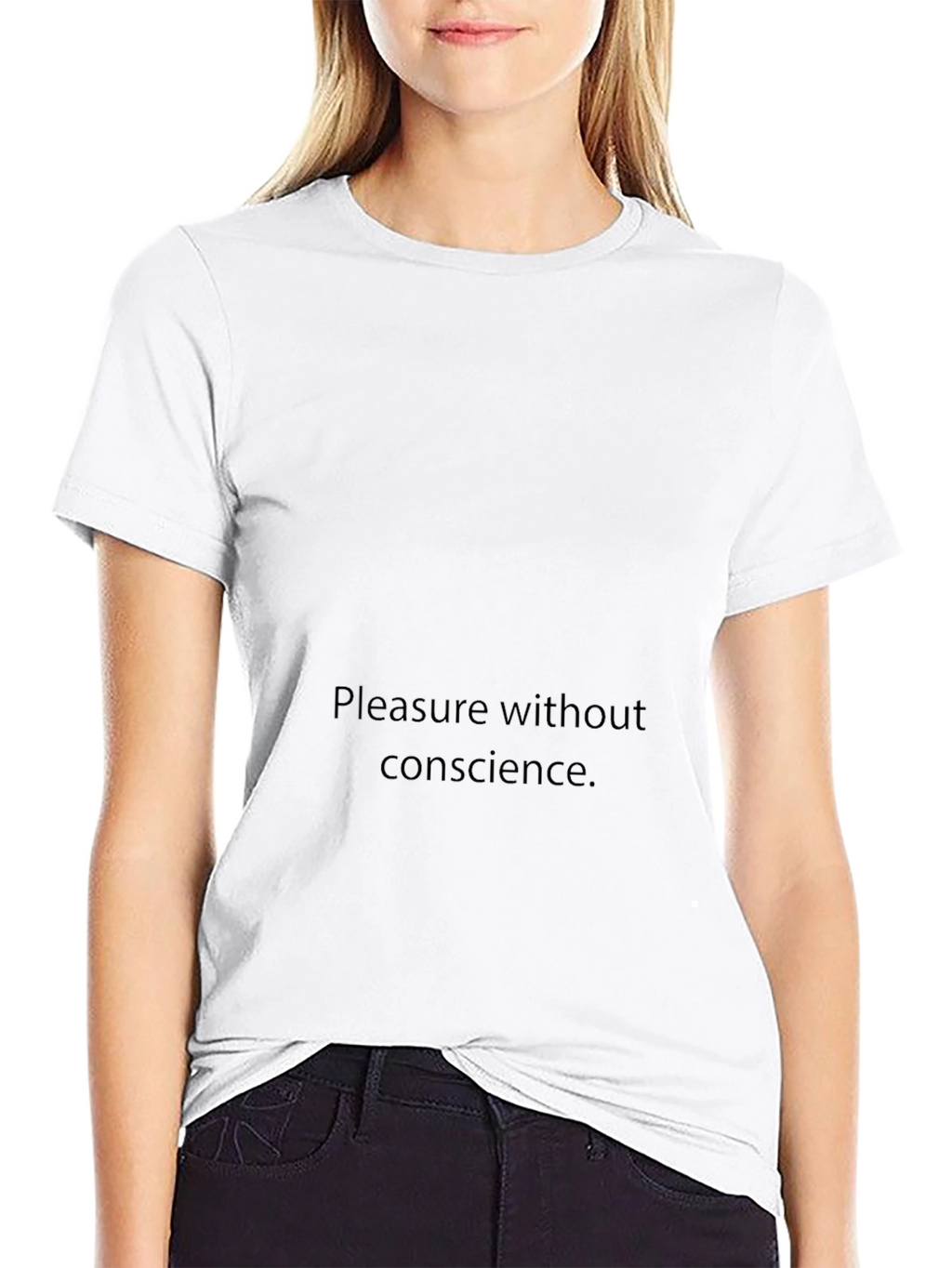 Black Graphic Tee - Pleasure Without Conscience