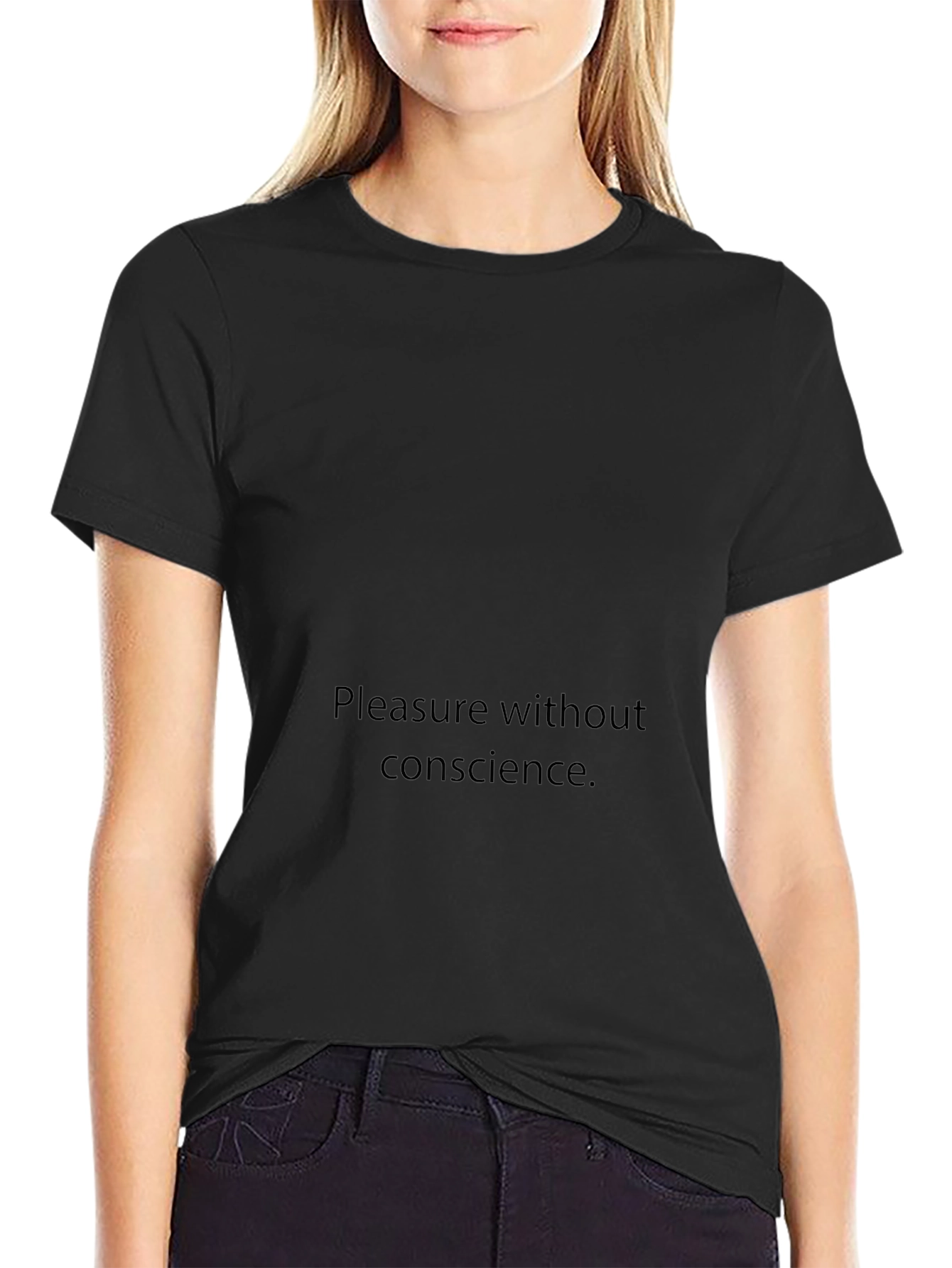 Black Graphic Tee - Pleasure Without Conscience