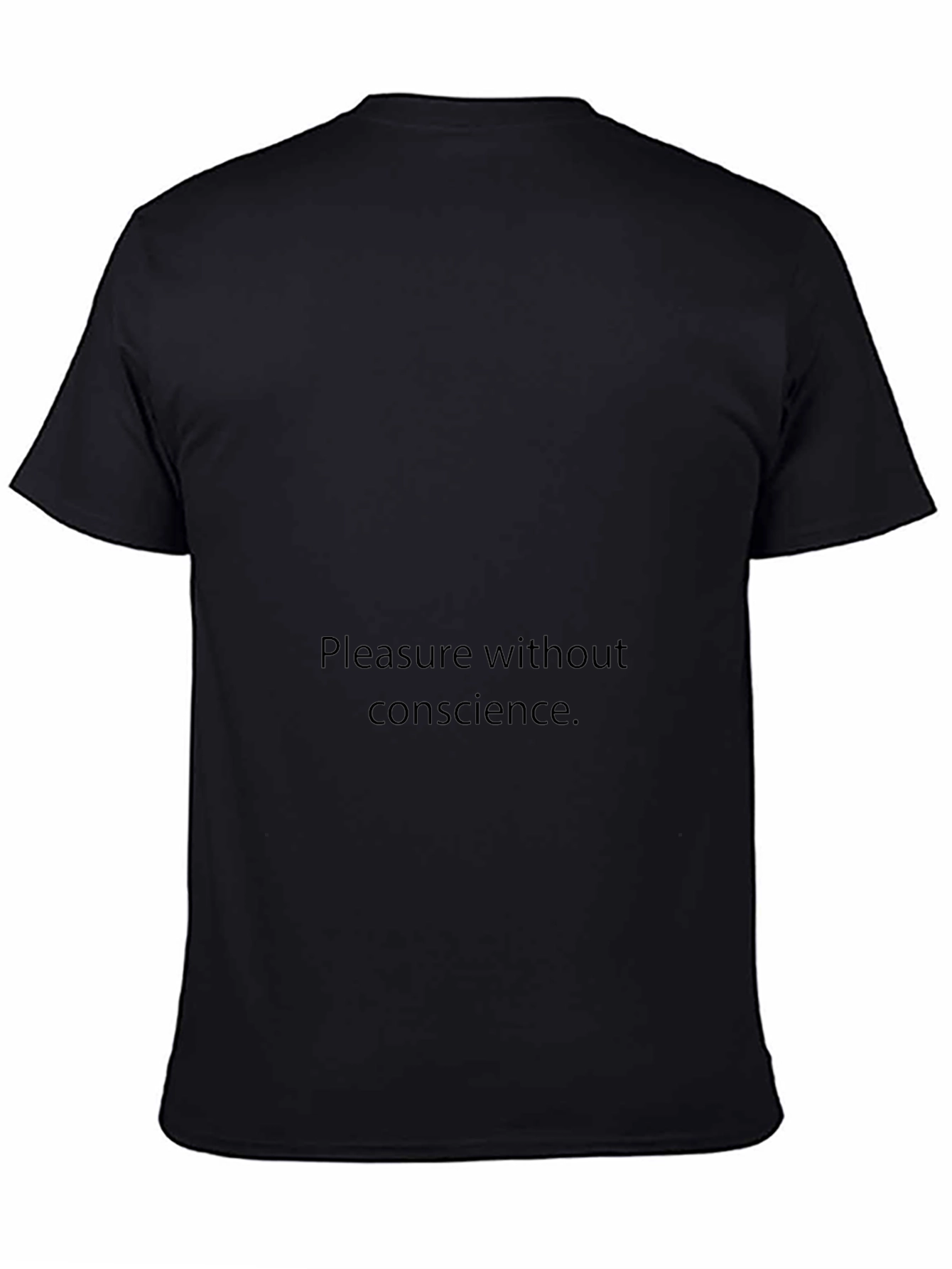 Black Graphic Tee - Pleasure Without Conscience