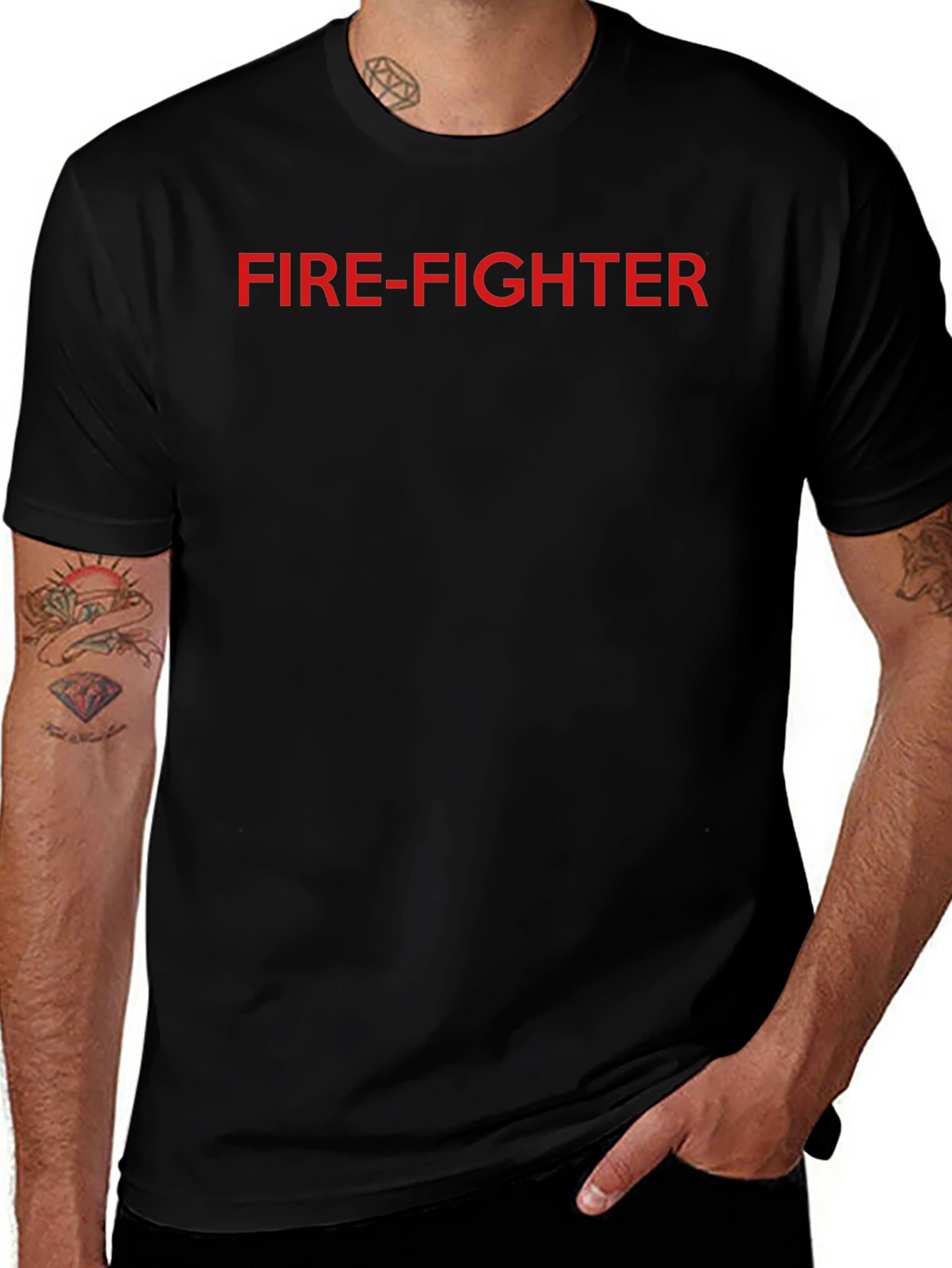 Fire-Fighter Graphic Tee - Heroic Design