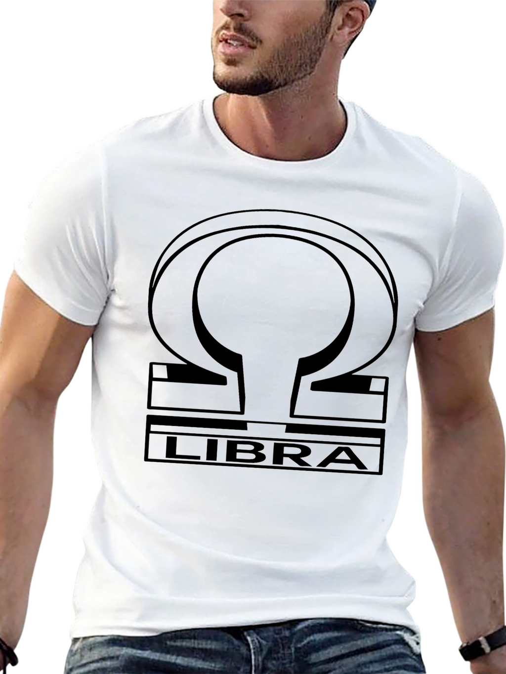 Libra Zodiac Symbol Graphic T-Shirt