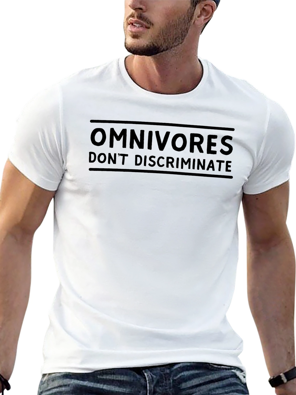 Omnivores Dont Discriminate Black T-Shirt