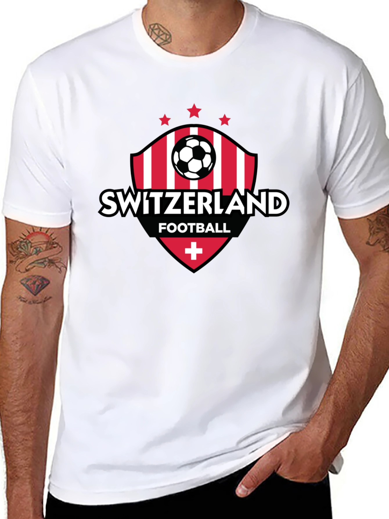 Switzerland Football T-Shirt - Swiss Soccer Fan Tee