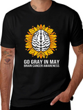 Go Gray In May Brain Cancer Awareness T-Shirt
