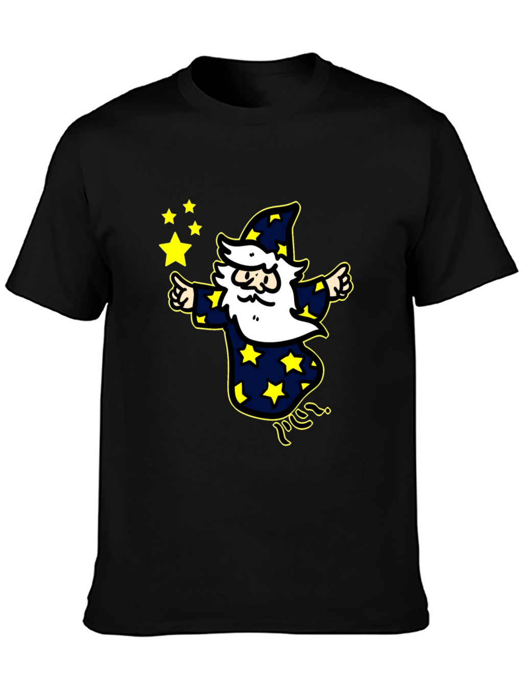 Wizard Star T-Shirt - Magic Cartoon Design