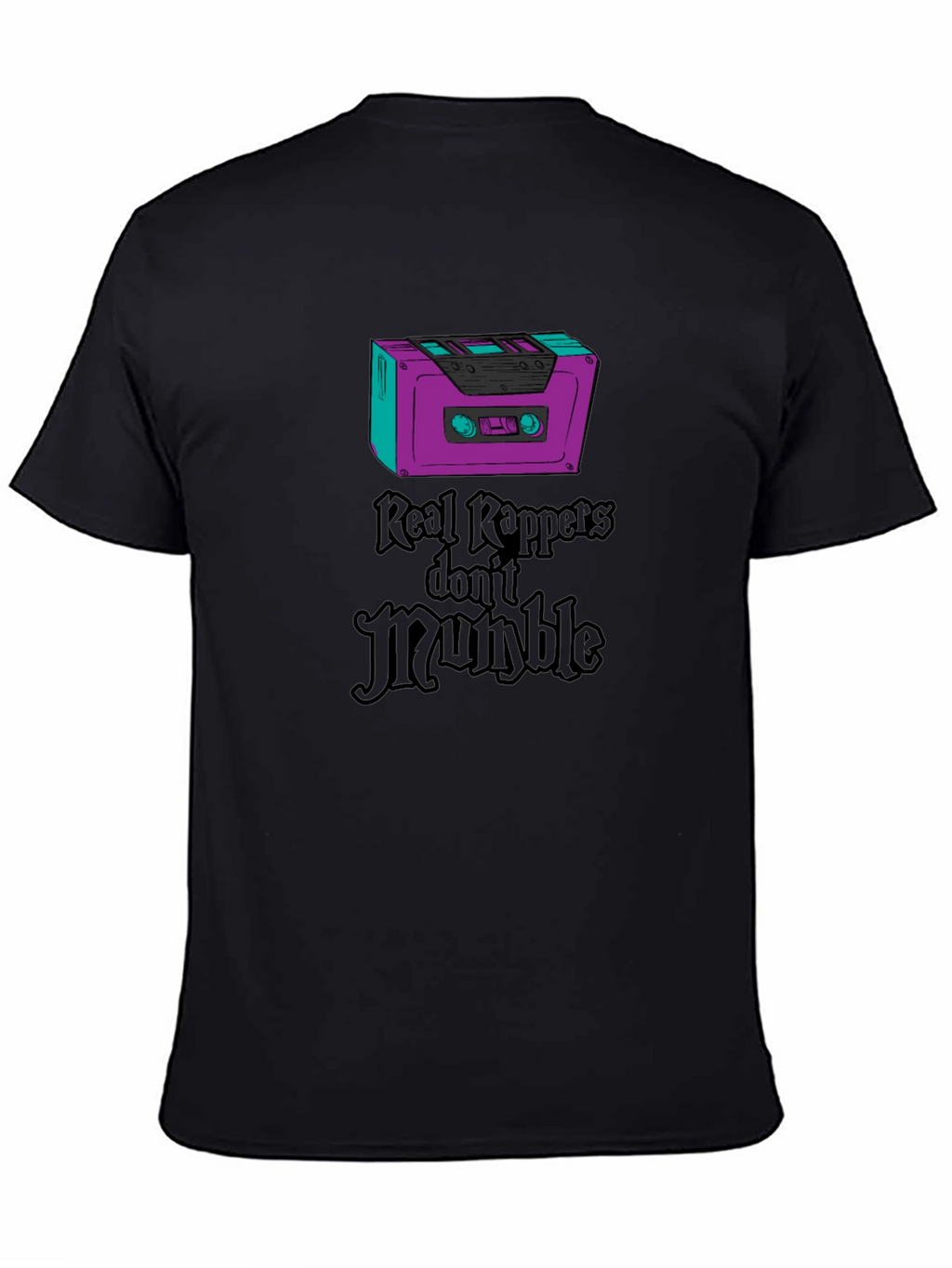 Retro Cassette Tape Real Rappers Graphic Tee