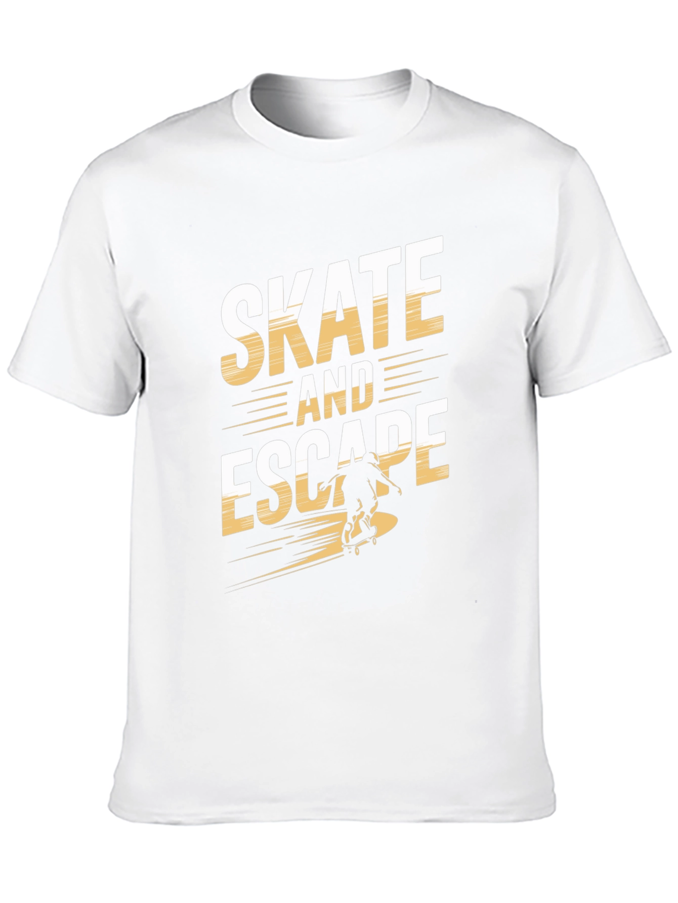 Skate and Escape Black Graphic Tee