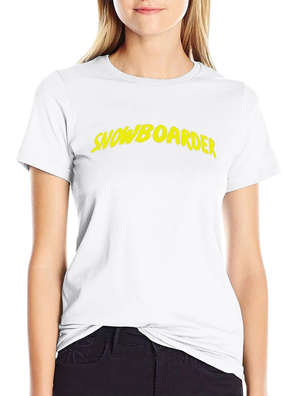 Snowboarder Graphic Black T-Shirt