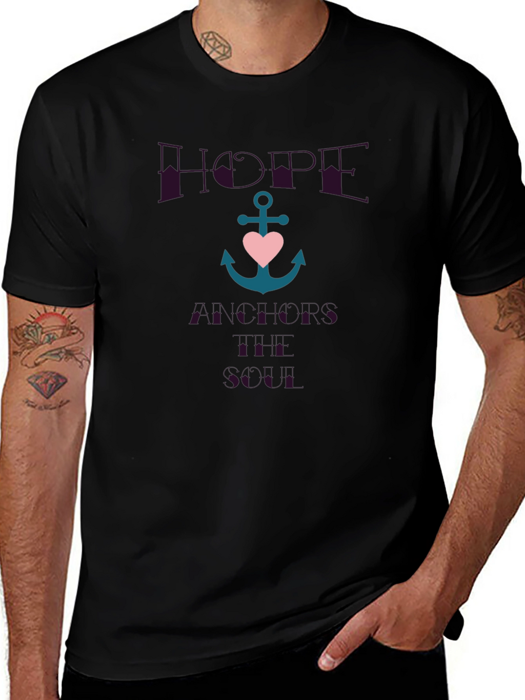 Hope Anchors the Soul Graphic T-Shirt