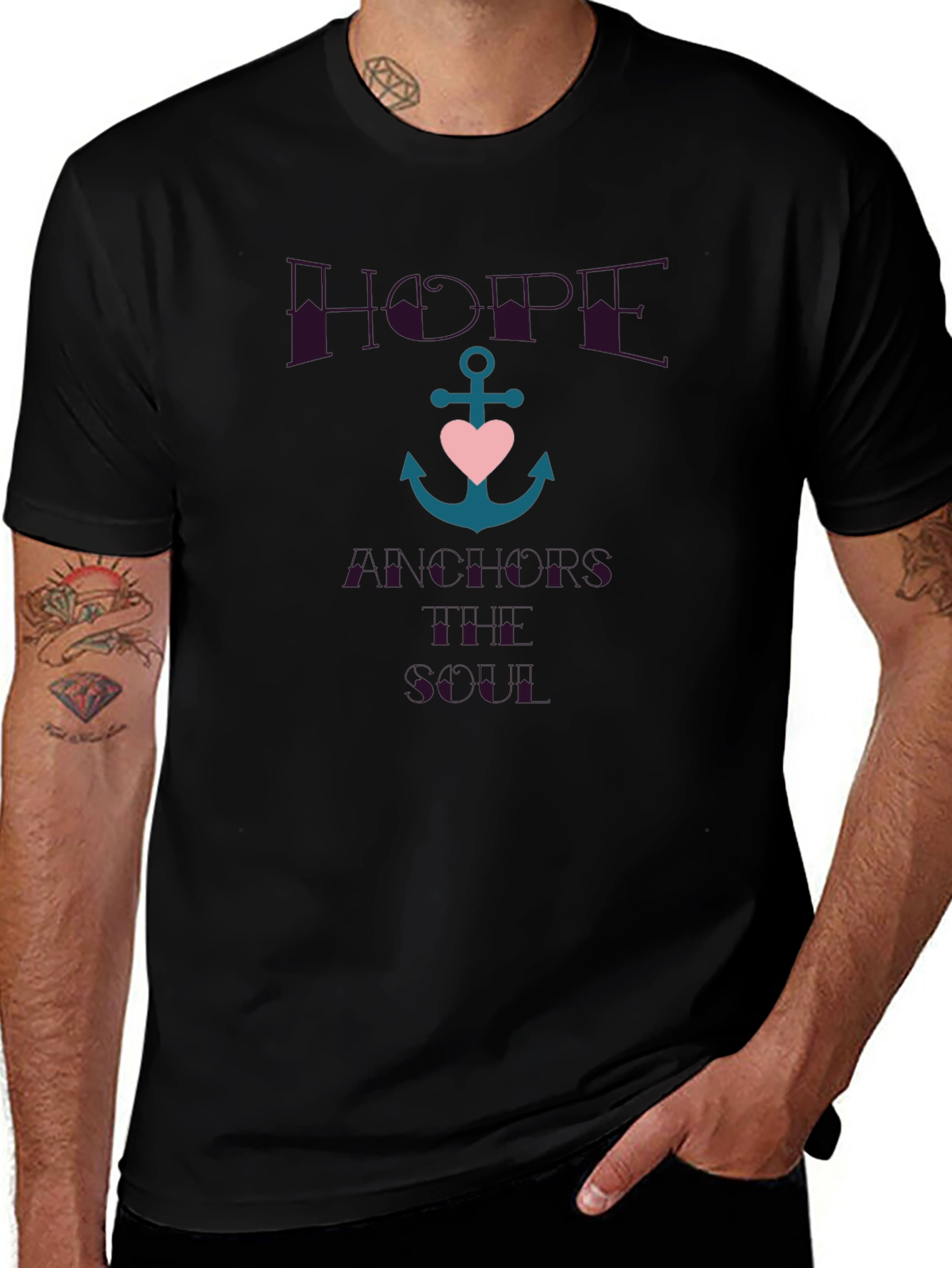 Hope Anchors the Soul Graphic T-Shirt