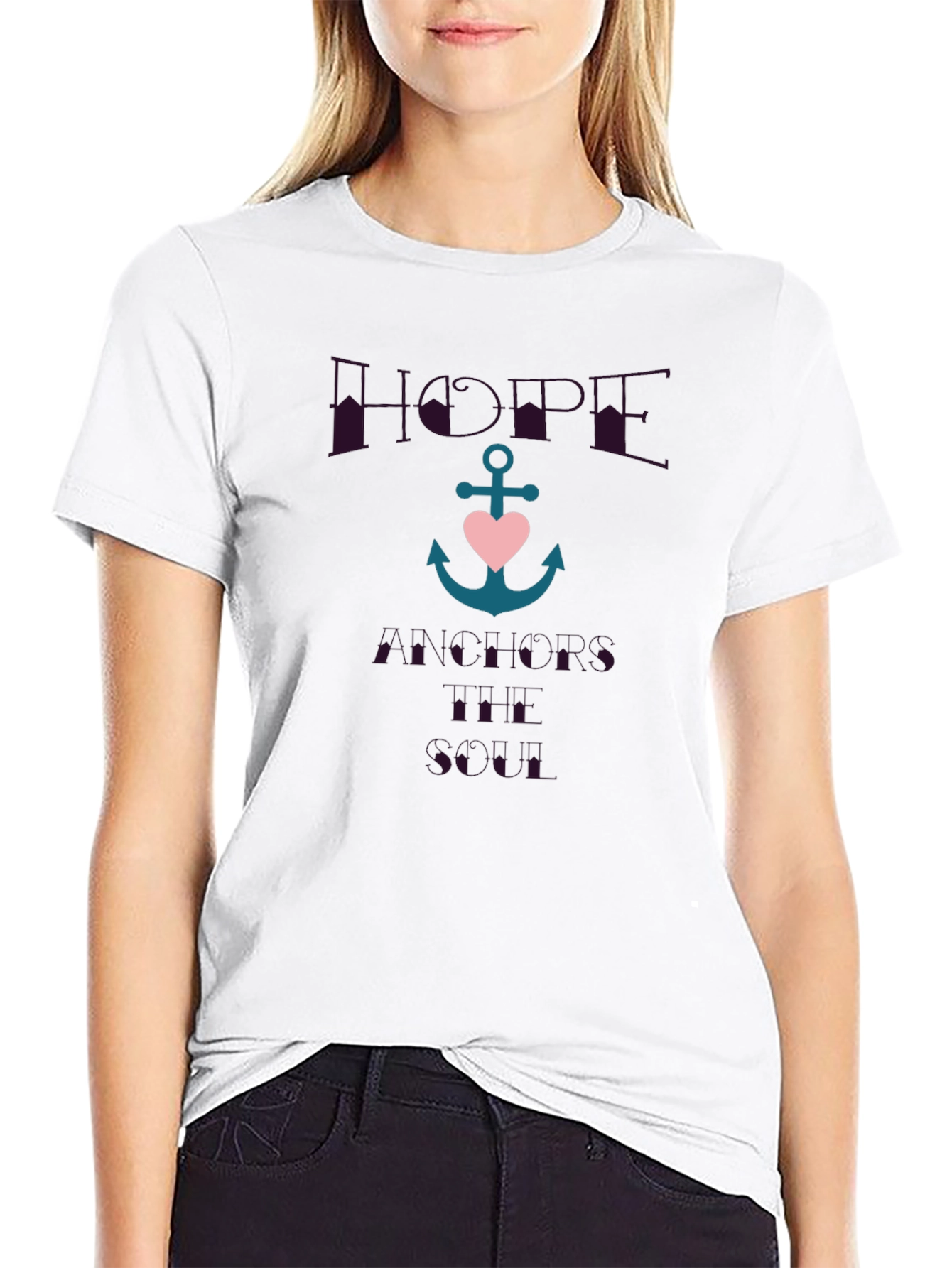 Hope Anchors the Soul Graphic T-Shirt