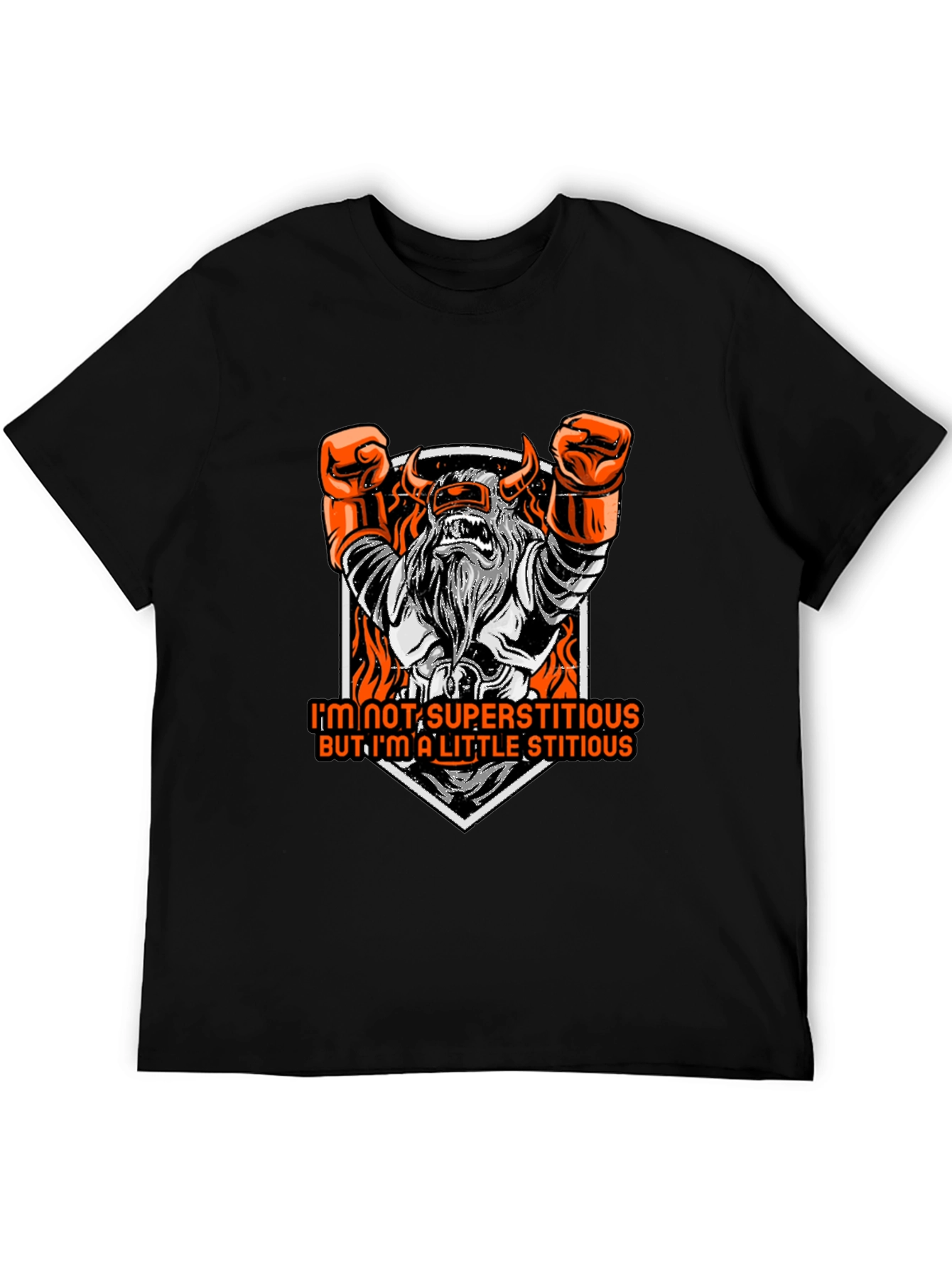 Superstitious Graphic Tee - Black