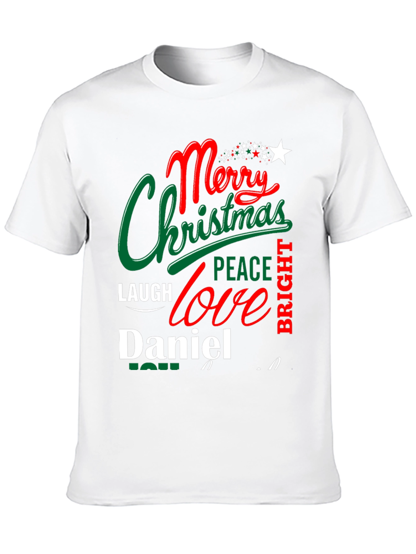 Merry Christmas Daniel T-Shirt - Holiday Festive Tee