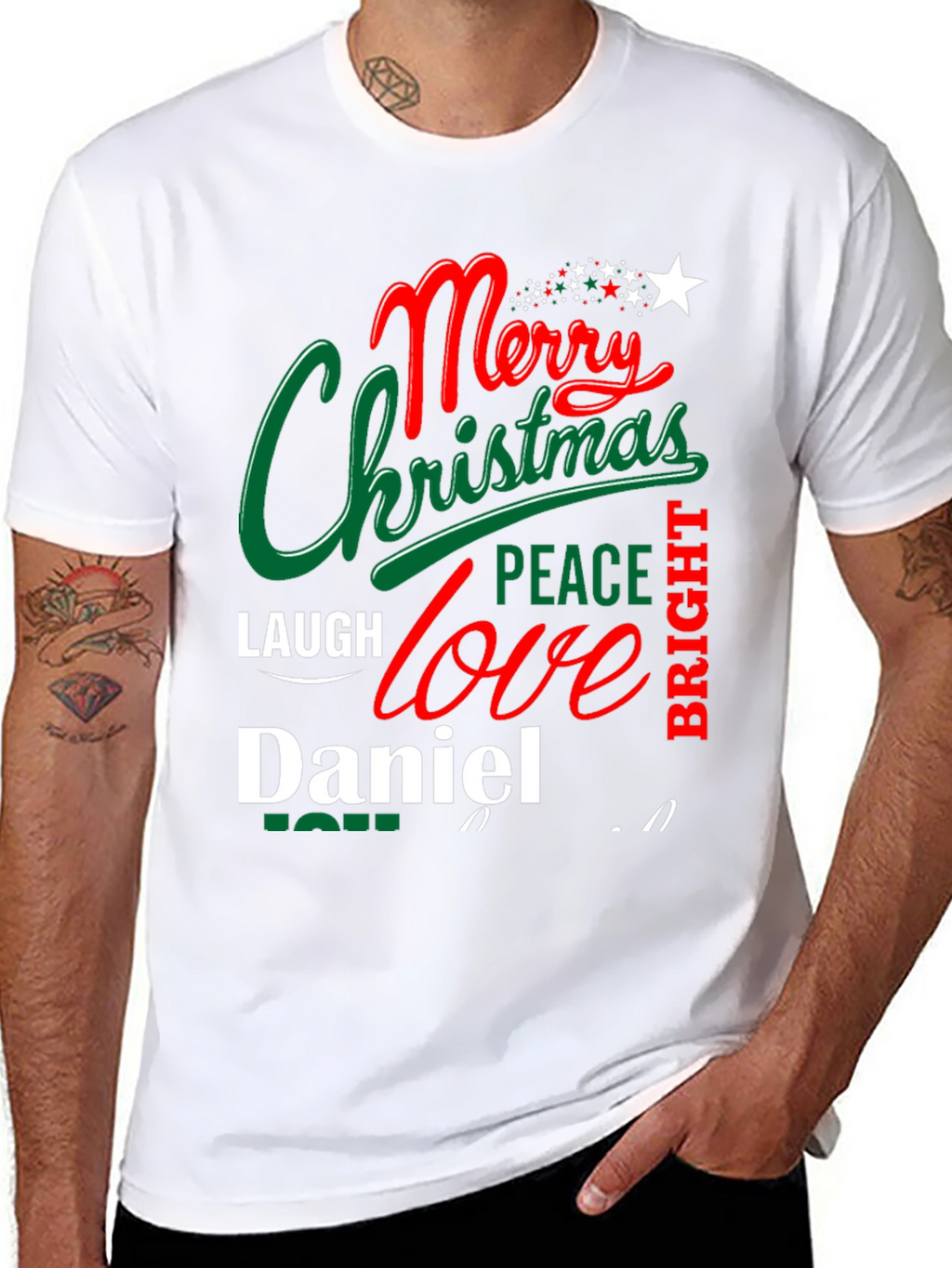 Merry Christmas Daniel T-Shirt - Holiday Festive Tee