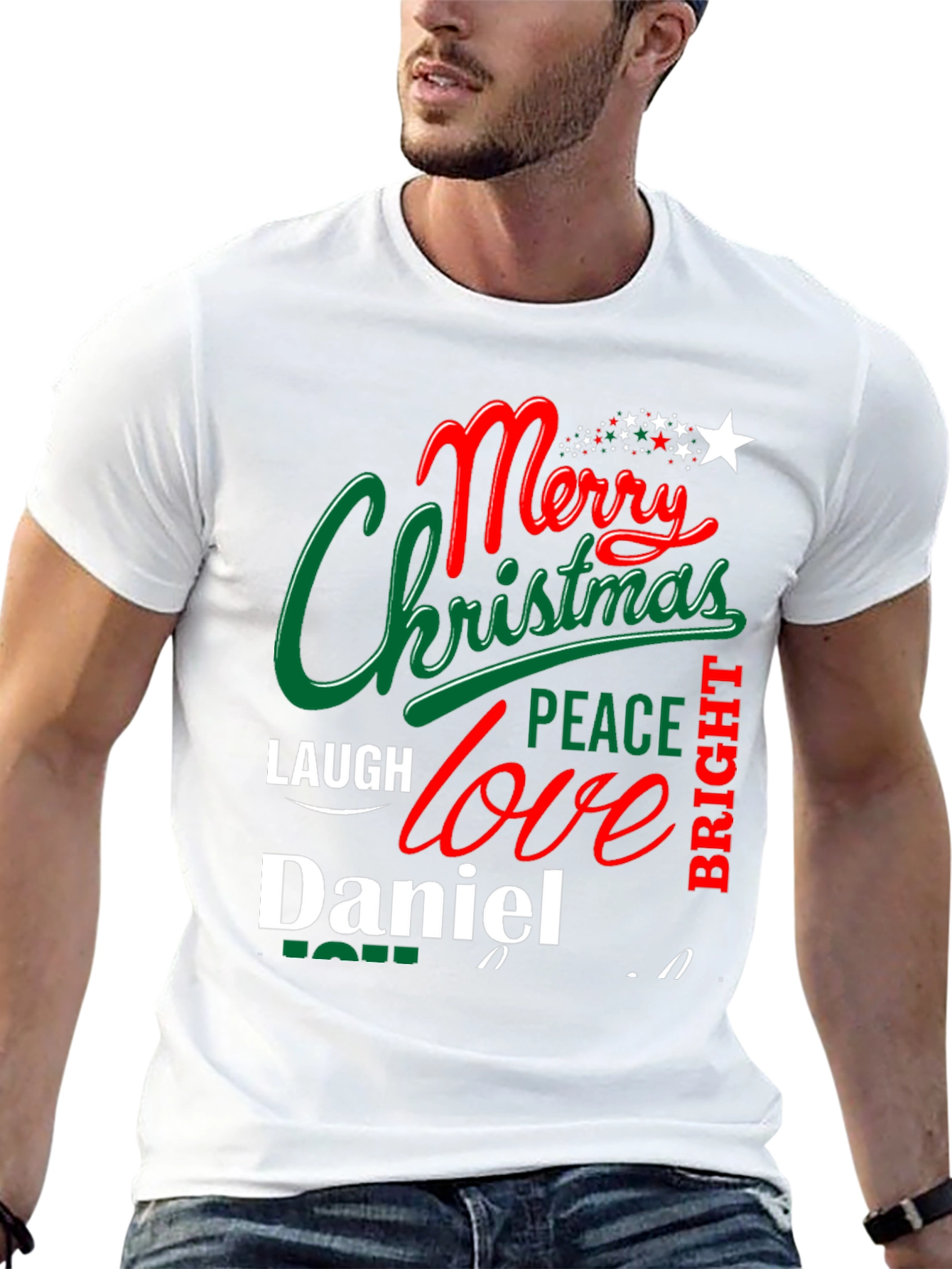 Merry Christmas Daniel T-Shirt - Holiday Festive Tee